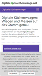 Mobile Screenshot of digitale-kuechenwaage.net