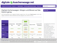 Tablet Screenshot of digitale-kuechenwaage.net